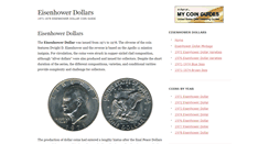 Desktop Screenshot of eisenhowerdollarguide.com