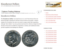 Tablet Screenshot of eisenhowerdollarguide.com
